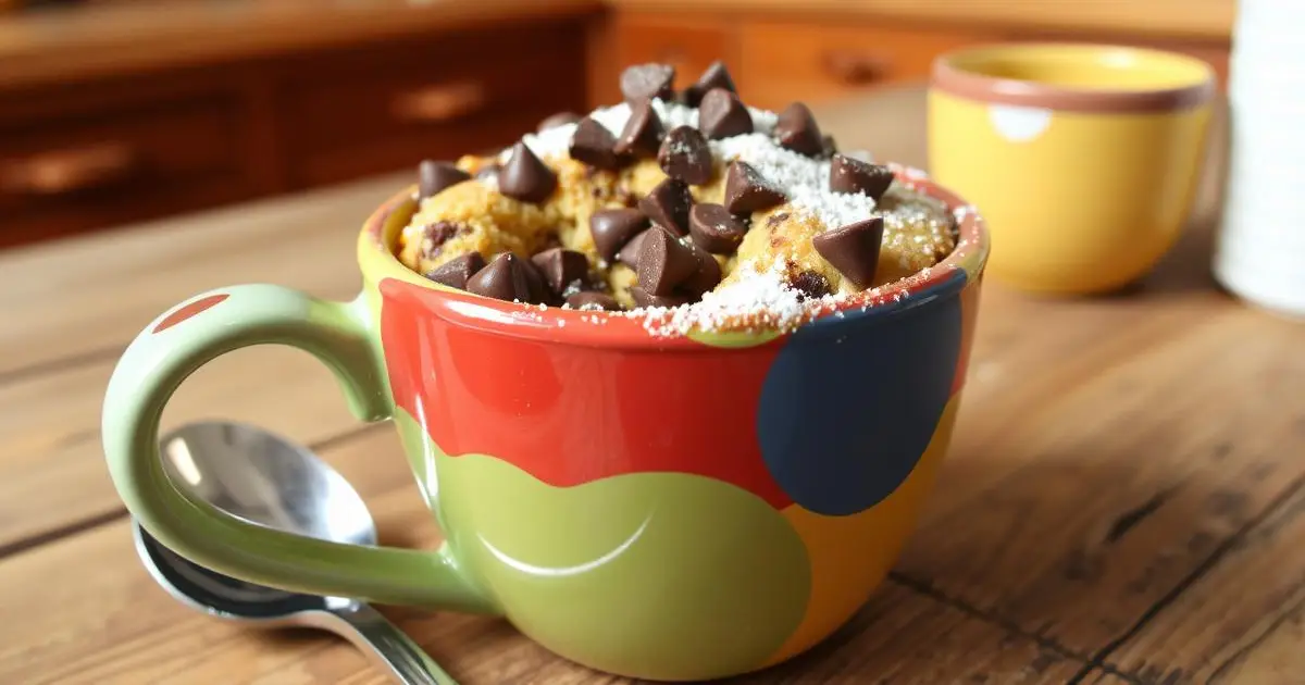 chocolate chip mug cake