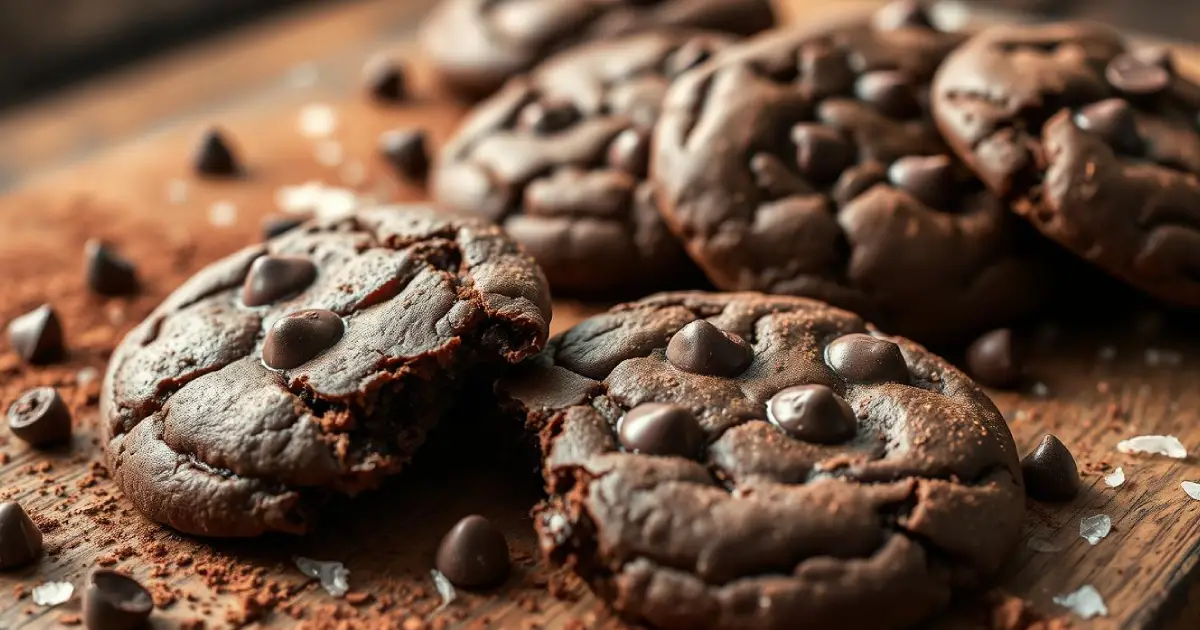 dark chocolate cookies