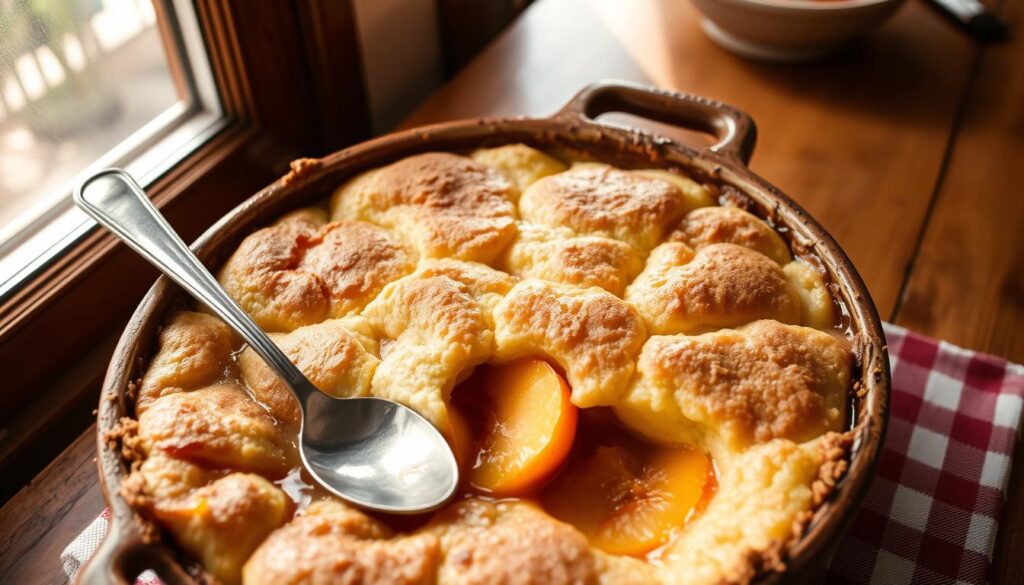 peach cobbler with cake mix