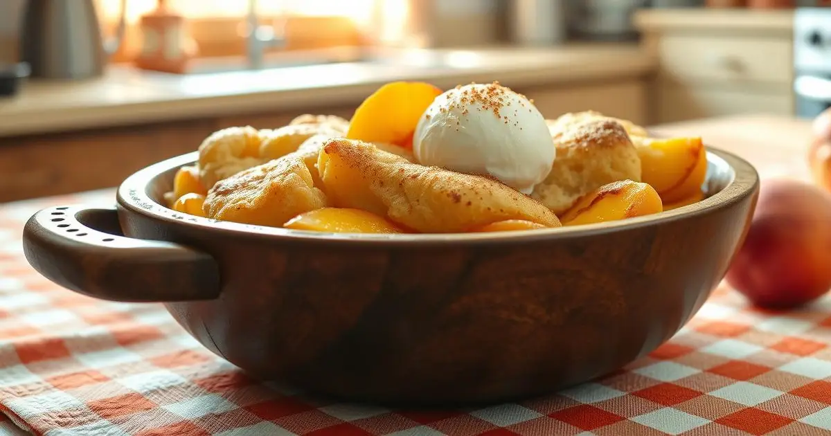 peach cobbler with cake mix